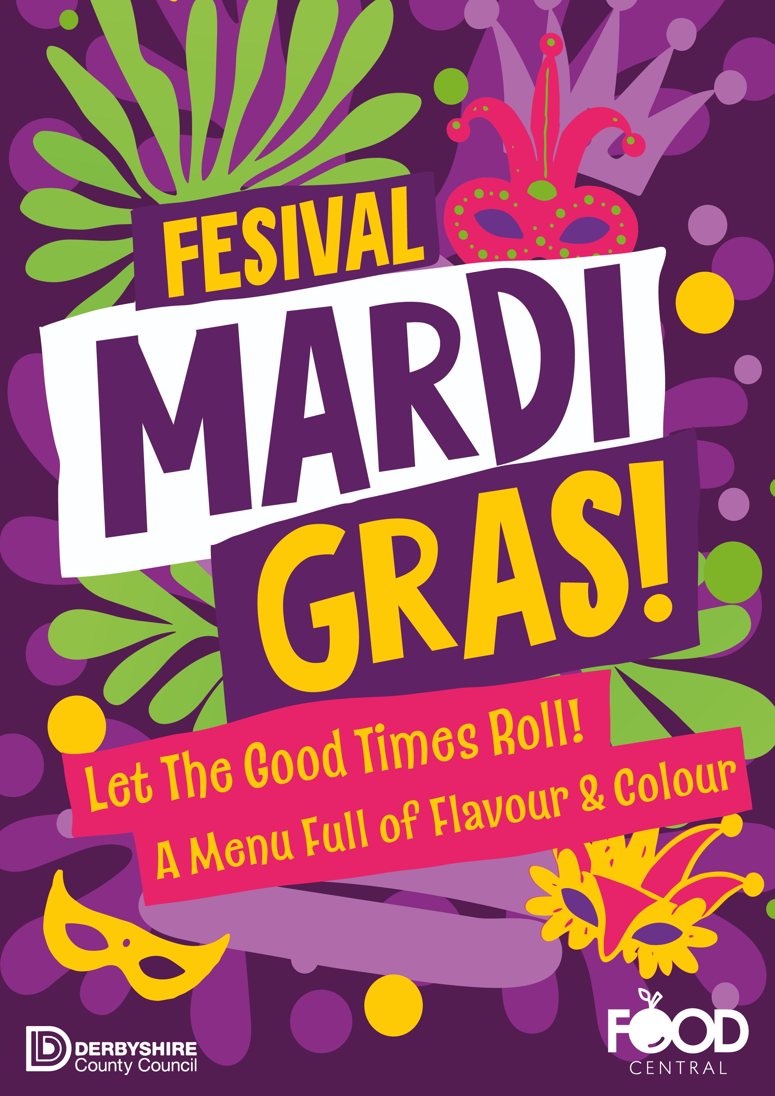 DIGITAL OUTPUT - (Mardi Gras) DCS Food Central 25-26 Poster